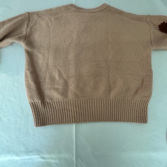 Madewell- EUC Fabulous sweater in dusty rose pink with embroidered flowers. - Picture 6 of 6